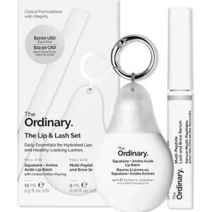 The Ordinary Lip & Lash Set in White and Gray